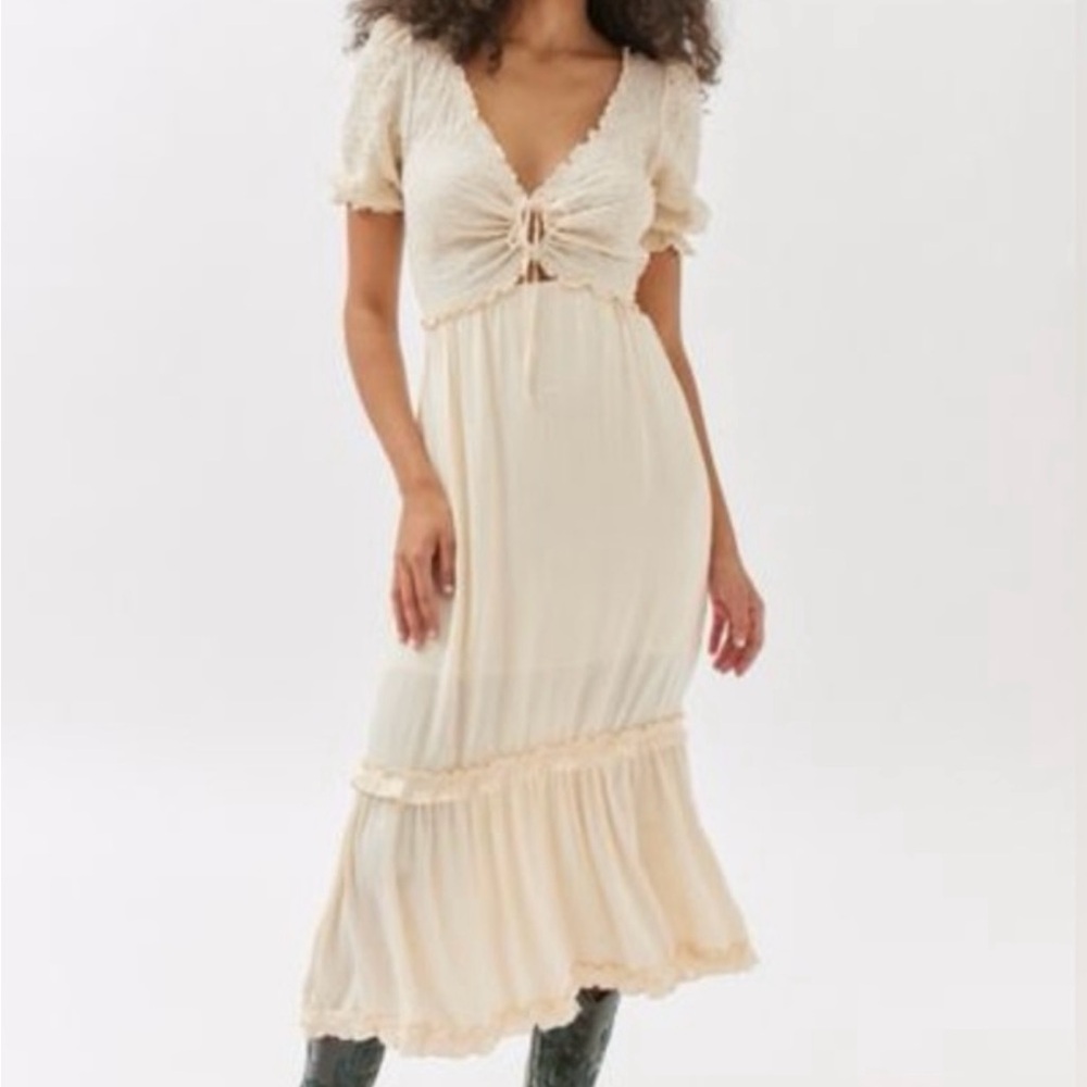 Urban Outfitters Cream Maxi Dress